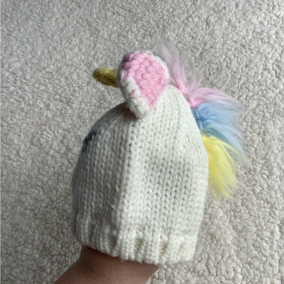 Unicorn Knit Style Infant Hat - Picture 4 of 5